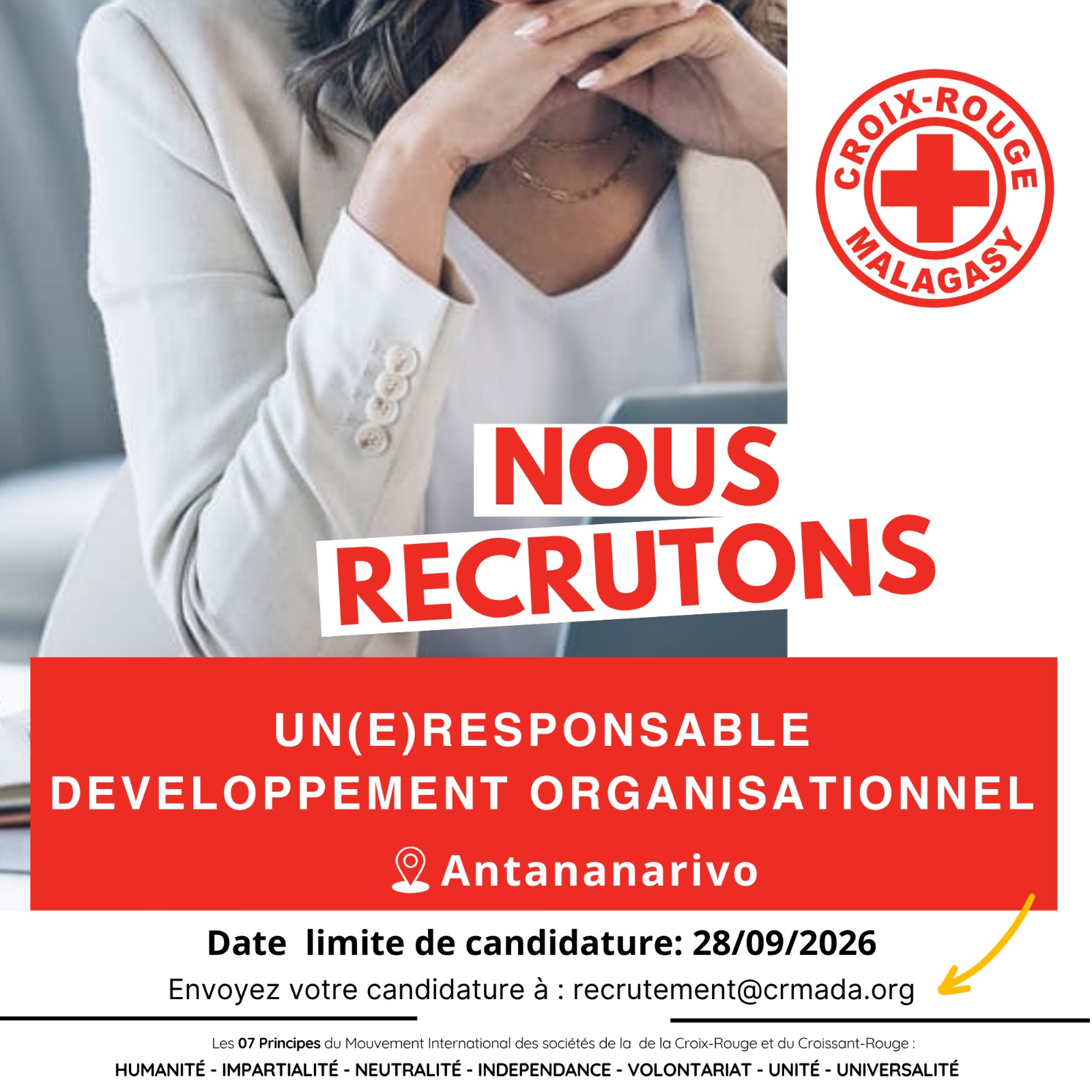 AVIS DE RECRUTEMENT « RESPONSABLE DEVELOPPEMENT ORGANISATIONNEL »